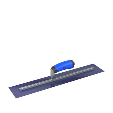 Ultra Flex Blue Steel Finishing Trowel - Square End 20 X 4 With Comfort Wave Handle